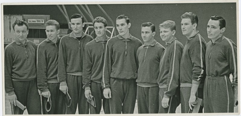 TPI korvpallimeeskond (paremalt 2. Tiit Made), 1960.-ndad a.