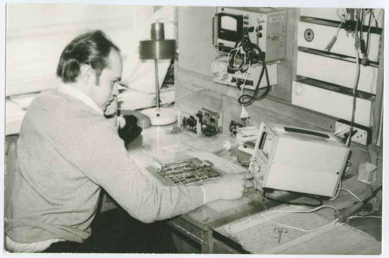 TPI elektronarvutite kateedri õppemeister Sven Liivar, 1983.a.