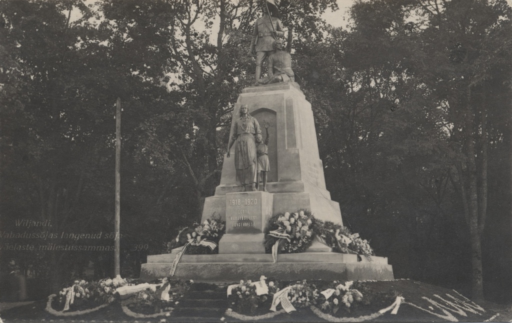 The monument of the War Weathers fell in the War of Watson in Wiljandi
