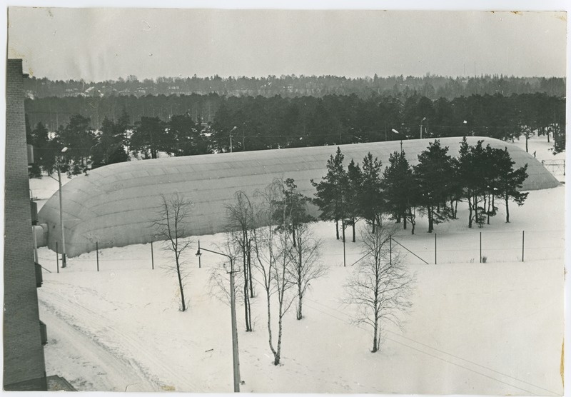 TPI kilehalli välivaade talvel, 1973.a.
