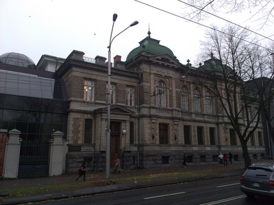 Hoone Estonia puiesteel (Rahaministeerium) rephoto