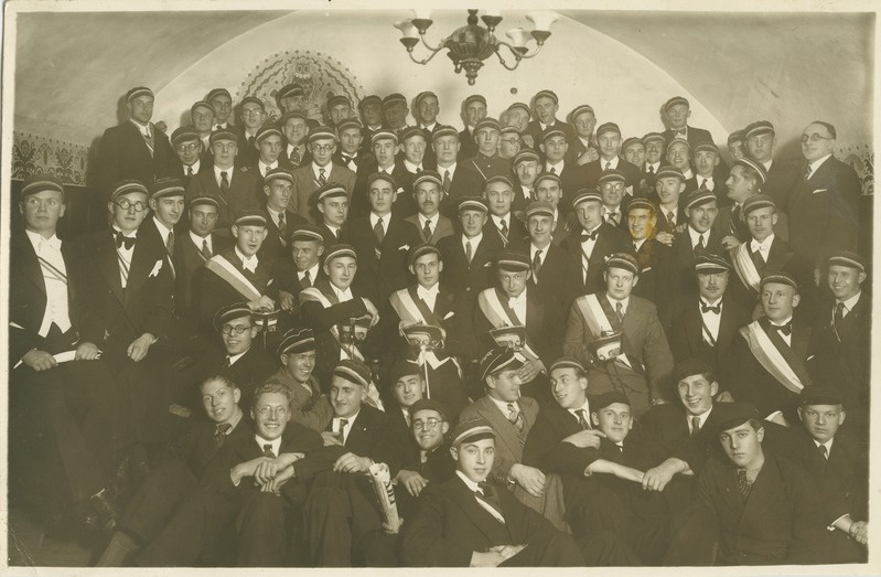 Korporatsioon "Slaavia" koosviibimine, grupipilt, 1934.-1935.a.