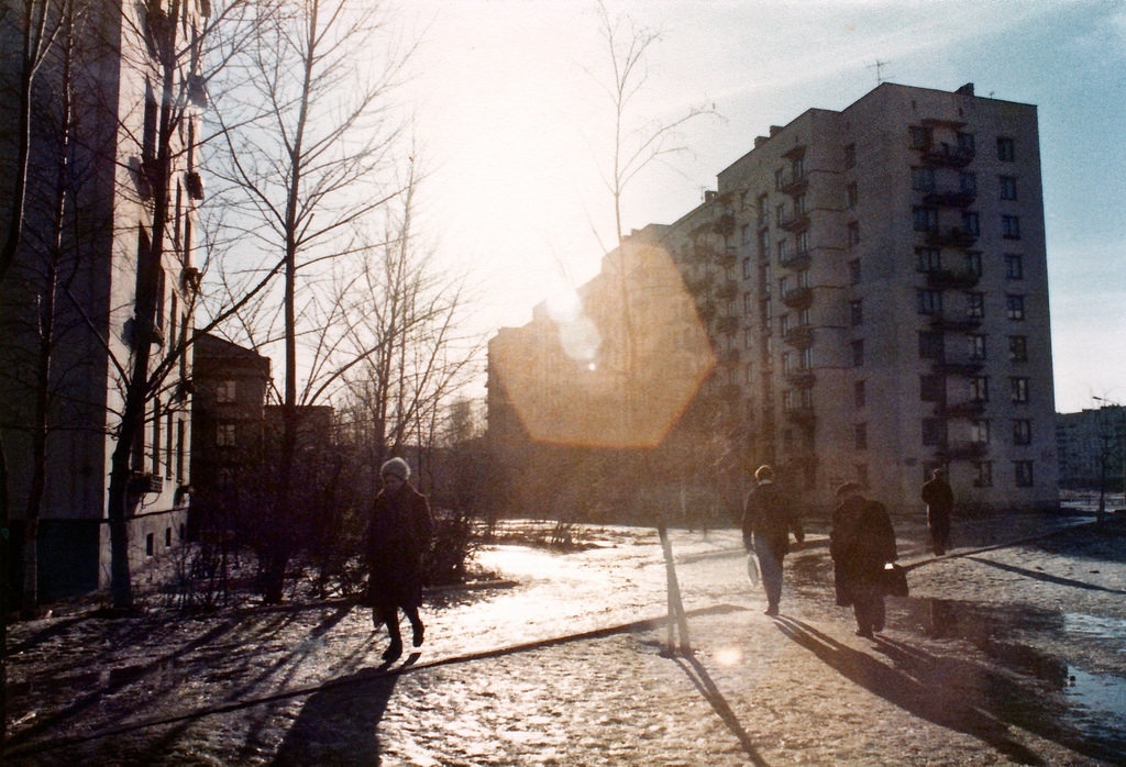 Около станции "Проспект Ветеранов", early 1980s