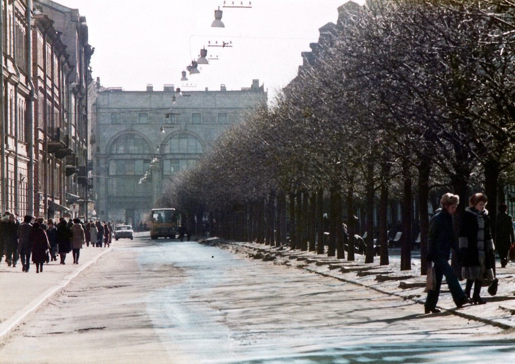 St.Petersburg, Bol'shaya Konushennaya street (former Zhelyabova street, Leningrad), early 1980s