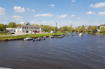 Emajõgi and the city of Tartu. rephoto