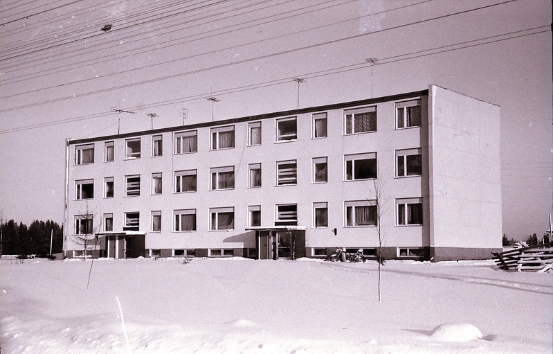 Valga KEK-i uus elumaja. Fassaadi vaade.