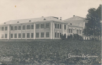 Photo. Main building of the seminar of Läänemaa Teachers. 1923  duplicate photo