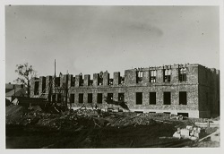 Construction of the building of the Rakvere Department of Eesti Pank, cornerstone, views. Architect Ferdinand Adoff