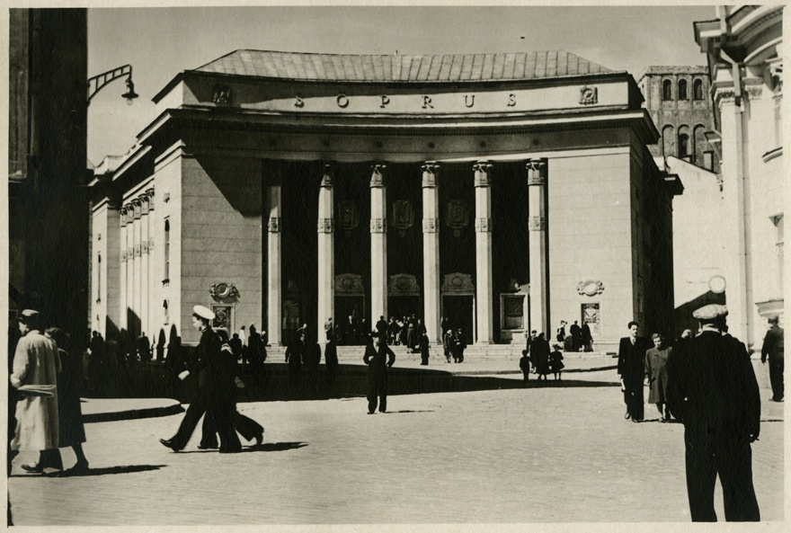 Cinema Sõprus in Tallinn, view of the building. Architects August Volberg and Peeter Tarvas