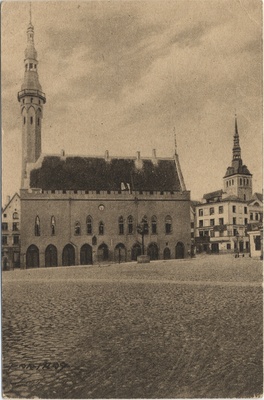 Reval : Rathaus = Tallinn : Raekoda  duplicate photo