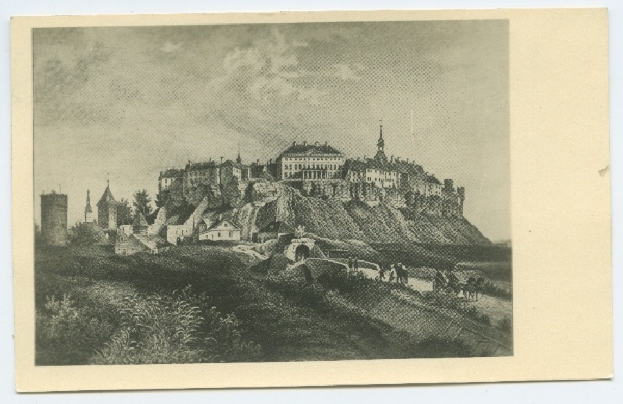 Stavenhagen, "Der Dom zu Reval", view Toompea on the north.