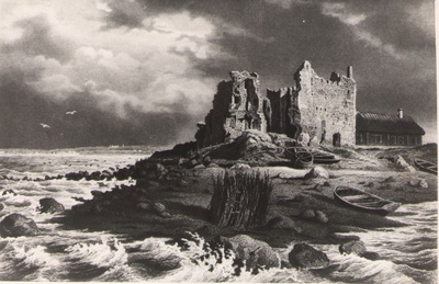 Photo. Ruins of Tools Castle (W.S. Stavenhagen, 1857).  duplicate photo
