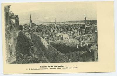 F.s. The drawing of Stavenhagen, Tallinn in about 1860, is a picture of the book.  duplicate photo