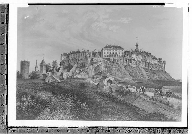 Graphic page of the work of Stavenhagen, V. s "Album baltischer Ansichten"