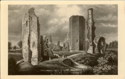 Photo from the graphics. Paide orduloss ruins  duplicate photo