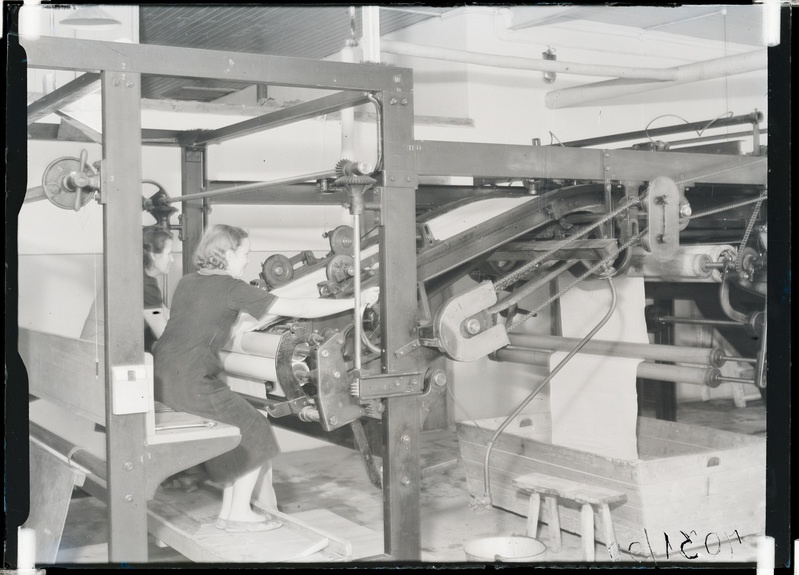 Tekstiilitööstus, kudumisosakond.