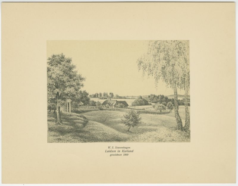 New album of Baltischer Ausichten. Laidsen in Kurland.