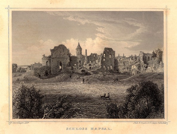 The ruins of Haapsalu Castle. Album Baltic views.