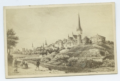 Stavenhagen, "The Small Strandpforte", view of the city from the northeast.  duplicate photo