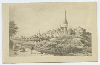 Stavenhagen, "The Small Strandpforte", view of the city from the northeast.  duplicate photo