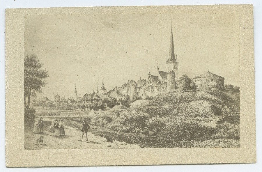 Stavenhagen, "The Small Strandpforte", view of the city from the northeast.
