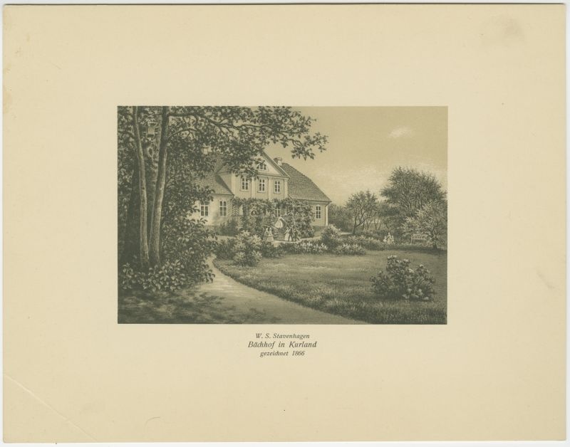 New album of Baltischer Ausichten. Bachelor in Kurland.
