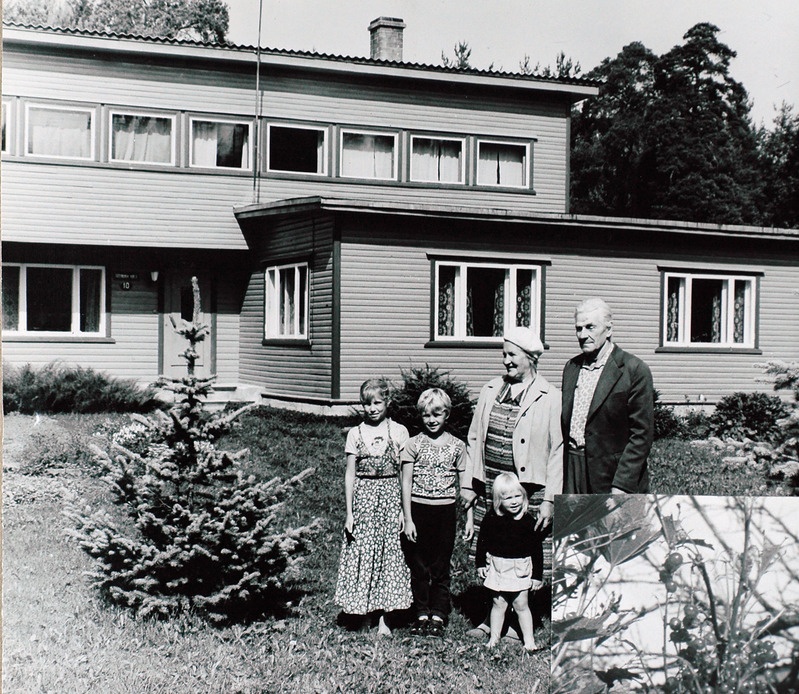 Lehte ja Rudolf Nisu koos lapselastega