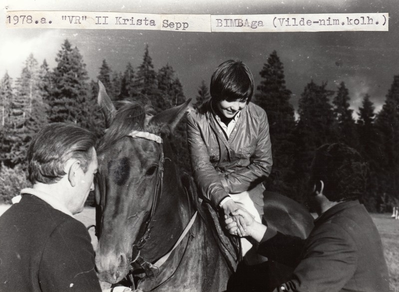 1978.a. Väikese Ratsaniku II koht - Krista Sepp Bimbaga