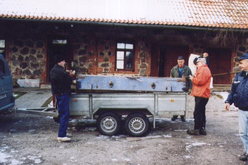 Deering külviku mahalaadimine restaureerimiseks