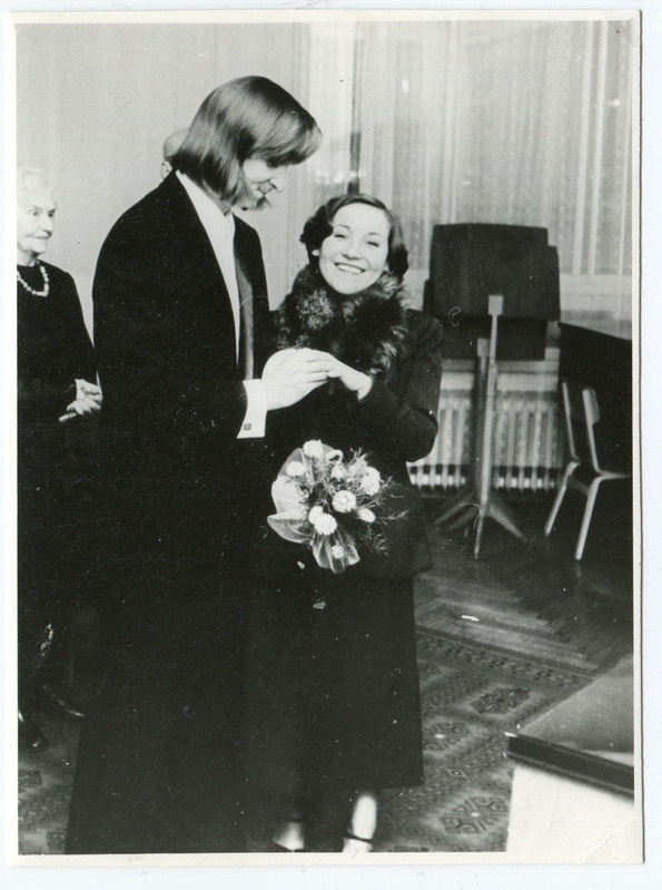 Helene ja Rein Veberi abielu registreerimine