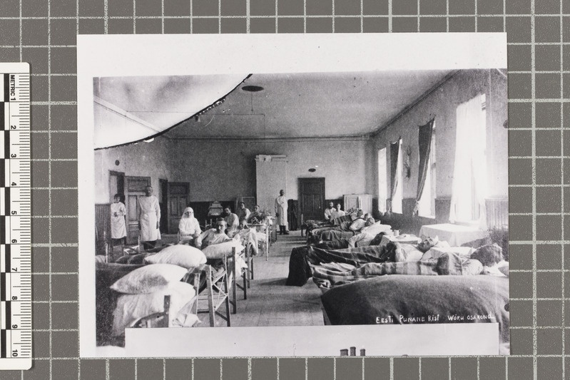 Eesti punase risti Võru osakonna haigla sisevaade. 1919.