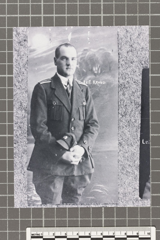 Ltn Aleksander Kruus. 2. diviisi staabi käskudetäitjaohvitser ja operatiivadjudant.