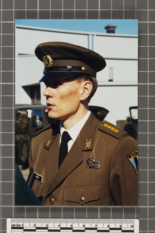 Eesti kaitseväe kapten Aivar Jaeski Auto-Tankirügemendi 79. aastapäeval