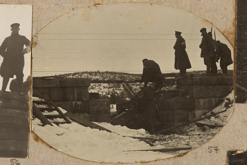 Purustatud Lehtse? sild jaanuaris 1919