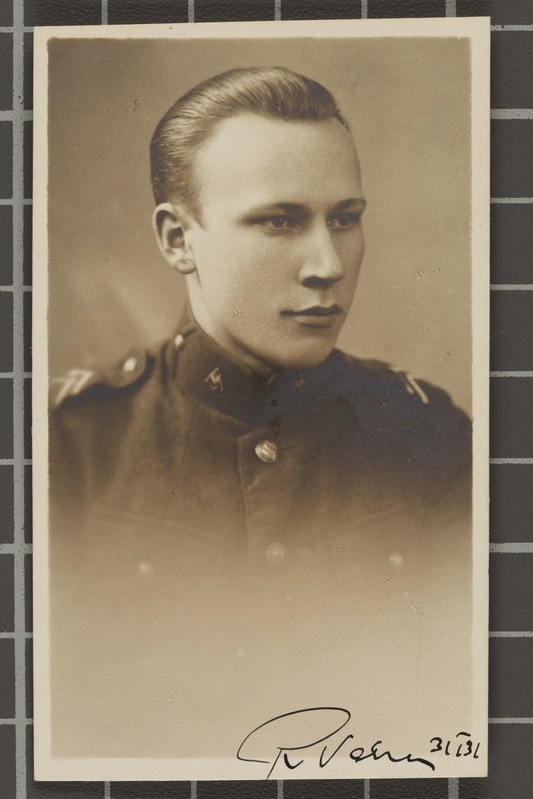 Sõjakooli lõpetaja R. Vaher