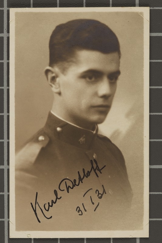 Sõjakooli lõpetaja Karl Detloff
