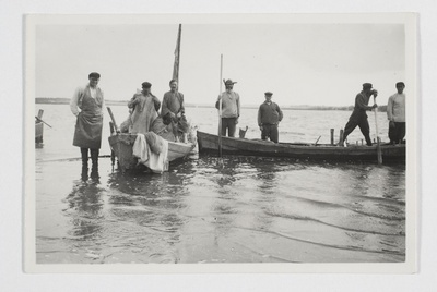 Fishermen in Malkin, Anohovo village  duplicate photo