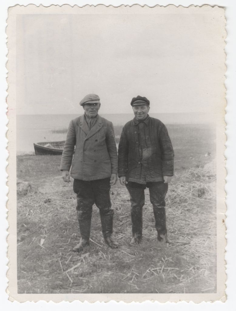 Charming fishermen Johannes Aasla and Alexander Aasma in 1961
