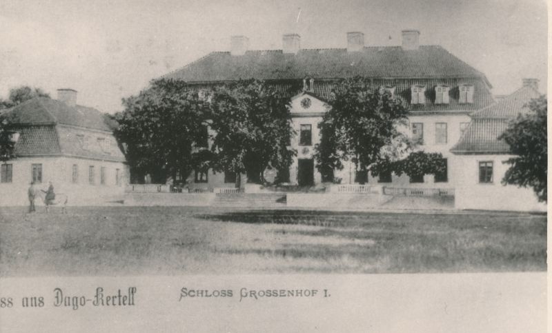 Photo. Hiiu-suuremõisa Castle. Photo ca 1905. 1964. Y. p. air. Photo by m. Arro.