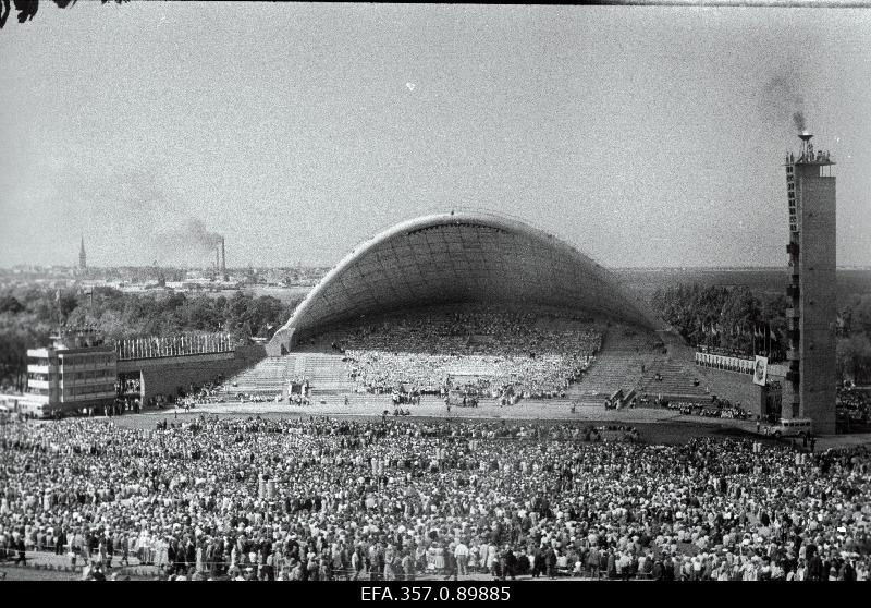 Vaade laupäevakule Eesti NSV XV üldlaulupeo ajal.