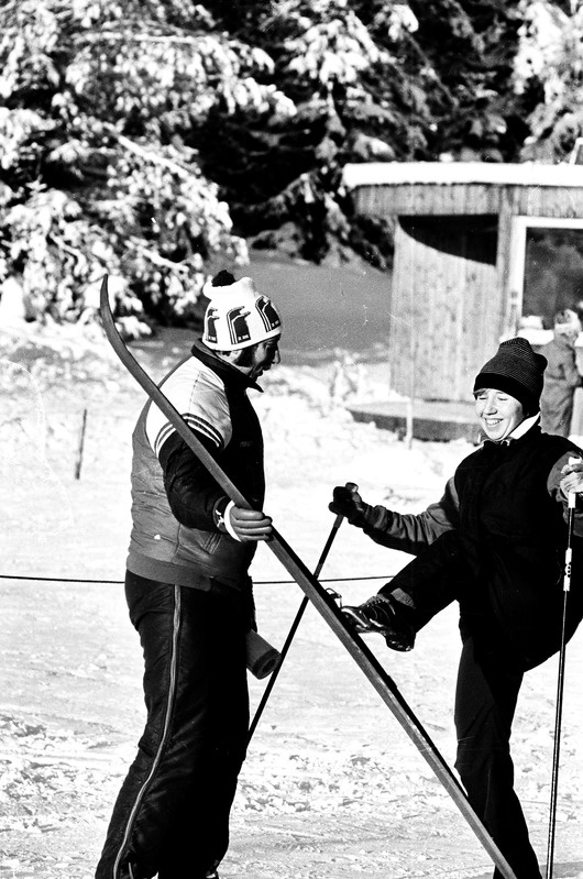 Suusatreener Rein Auväärt juhendatavaga