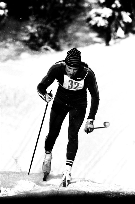 Suusataja Uno Leist murdmaasuusa distantsil