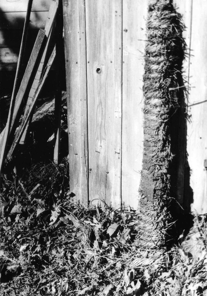 Rudolf Tobiase sünnikodu restaureerimistööde ajal. Laelatt õlgpunutisega