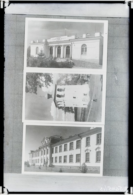 a.) Hoone Petseris; b.) Kabel Petseris; c.) Gümnaasium Petseris.