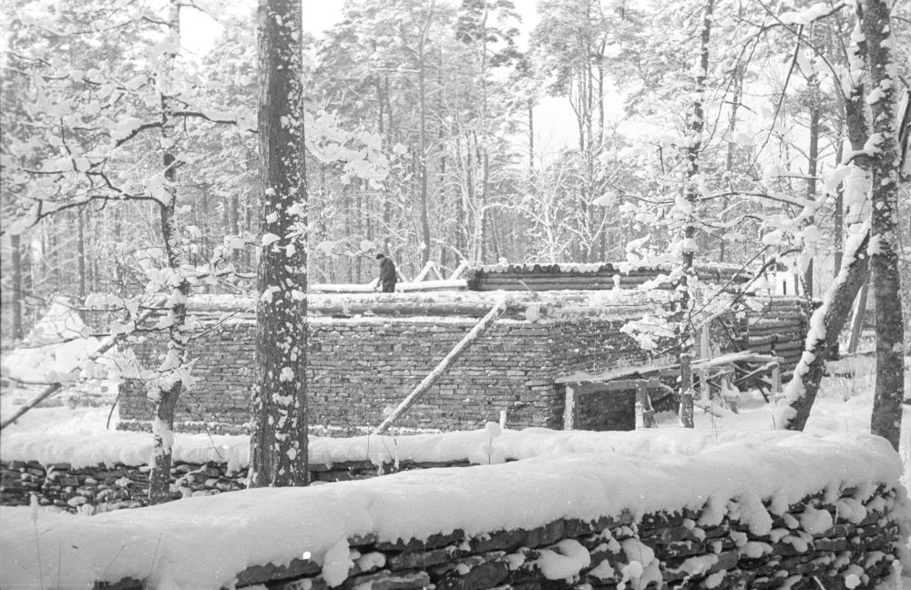 Pulga talu rehemaja, ehitusjärgus hoone.