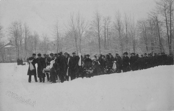 The funeral of Kärdla Baronnaise Natalie Ungern-Sternberg (21.05.1823-08.11.1909)