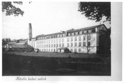 Photo postcard. Kärdla mining factory  duplicate photo