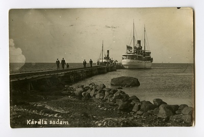Ratasaurik "Dagmar" and "Solid" at Kärdla port  duplicate photo
