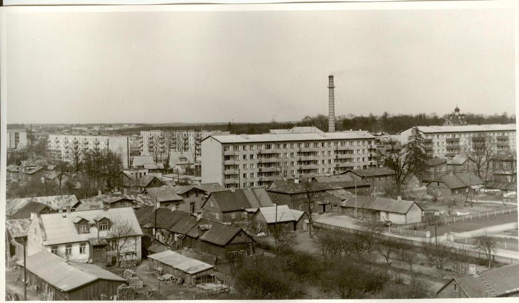 foto, Paide Aiavilja ja Pärnu tänav 1960-ndatel a.