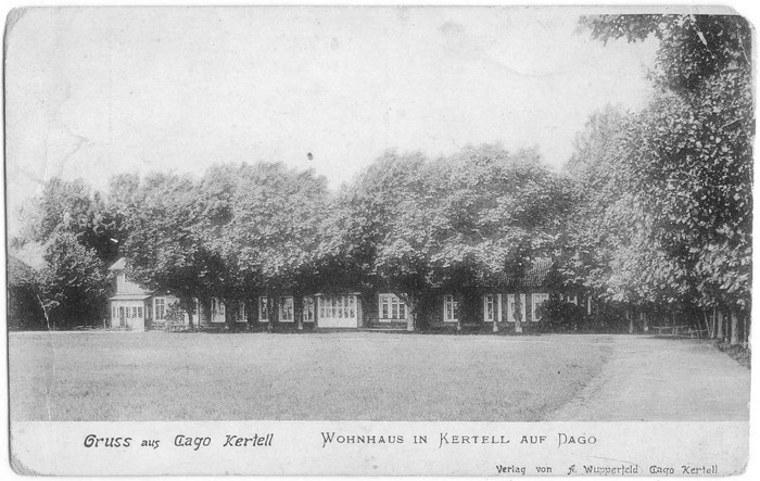 Photo postcard. Long house in Kärdla factory yard